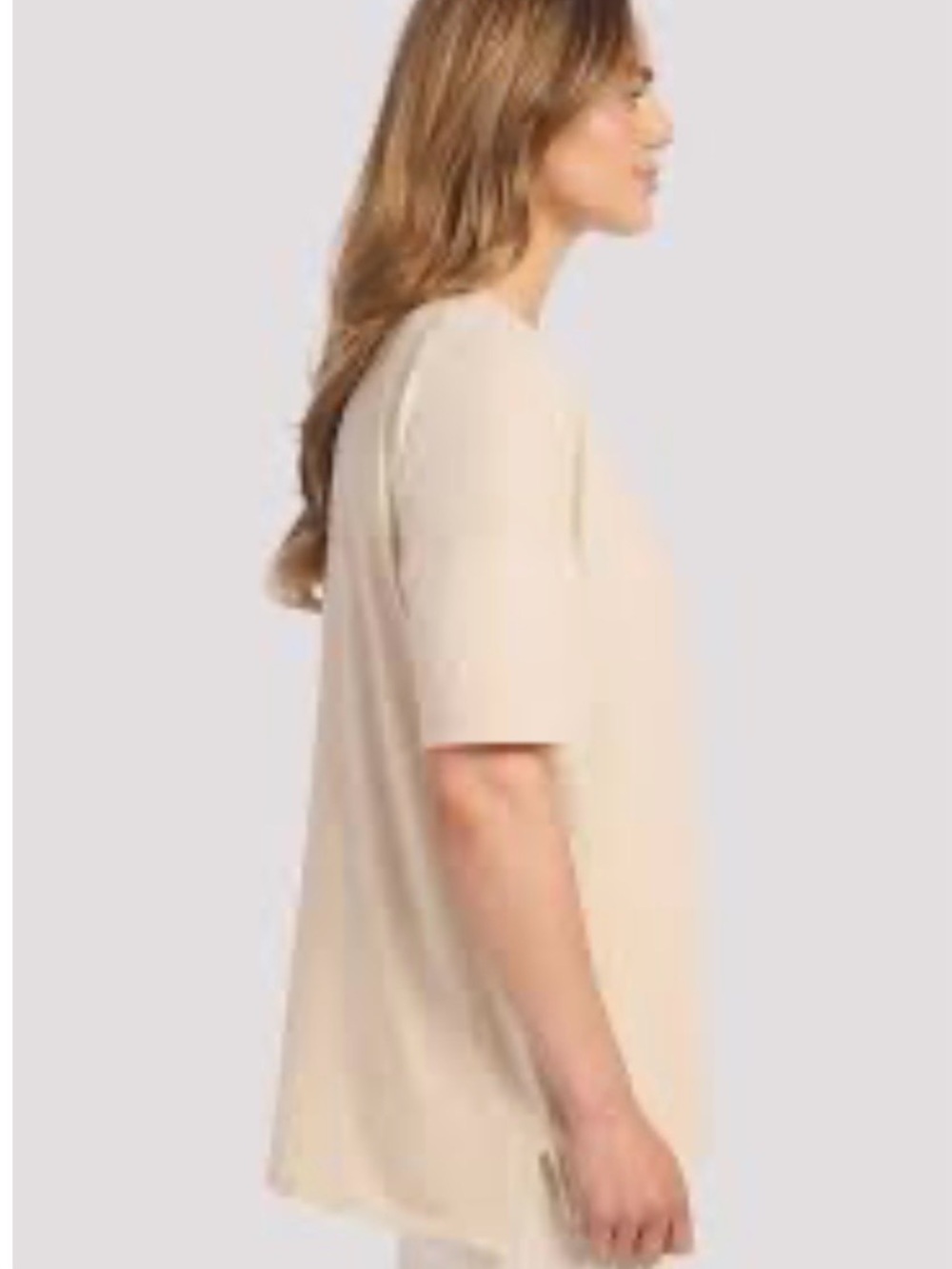 NWT nuuds Oversized Bone Tee in Bone